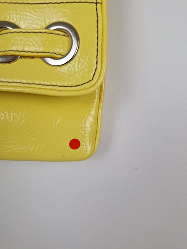 Second-Hand - Nine West Canary Yellow Eyelet Bag - SwapUp