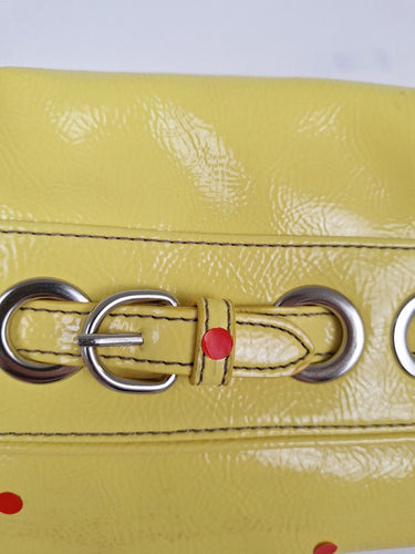 Second-Hand - Nine West Canary Yellow Eyelet Bag - SwapUp