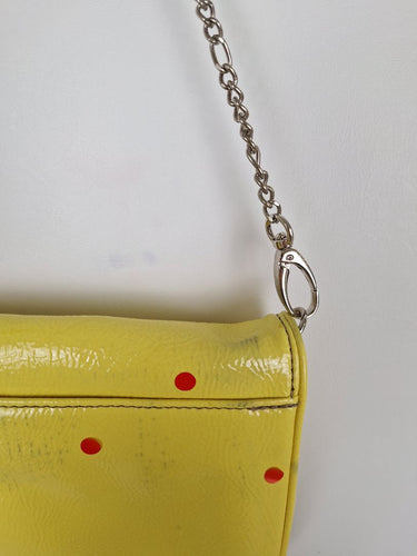 Second-Hand - Nine West Canary Yellow Eyelet Bag - SwapUp