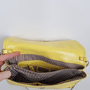 Second-Hand - Nine West Canary Yellow Eyelet Bag - SwapUp