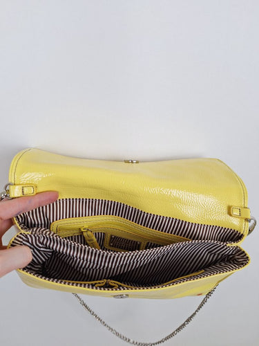 Second-Hand - Nine West Canary Yellow Eyelet Bag - SwapUp
