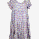 Second-Hand - Adrift Scooped Mauve Shift Midi Dress Size S - SwapUp
