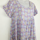 Second-Hand - Adrift Scooped Mauve Shift Midi Dress Size S - SwapUp