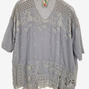 Second-Hand - Johnny Was Resort Embroidered Floral Swing Top Size XS - SwapUp