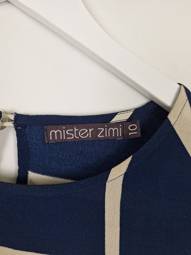 Second-Hand - Mister Zimi Colour Block Shift Mini Dress Size 10 - SwapUp