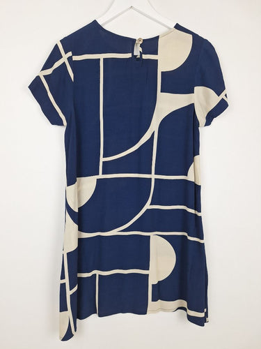 Second-Hand - Mister Zimi Colour Block Shift Mini Dress Size 10 - SwapUp