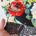 Second-Hand - Review Lace Trimmed Floral Pencil Midi Skirt Size 8 - SwapUp