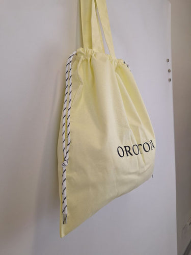 Second-Hand - Oroton Lemon Everyday Cotton Drawstring Bag - SwapUp