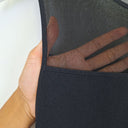 Second-Hand - Veronika Maine Onyx Contrast Knit Tank Top Size M - SwapUp