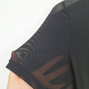 Second-Hand - Oxford Black Fine Mesh Baby T-shirt Size 6 - SwapUp