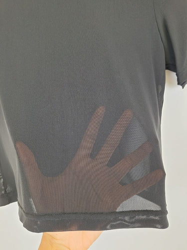 Second-Hand - Oxford Black Fine Mesh Baby T-shirt Size 6 - SwapUp