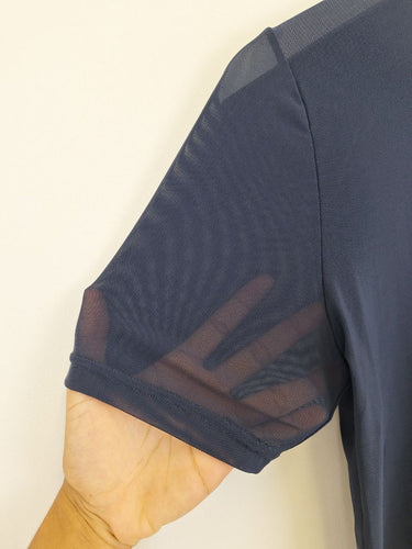 Second-Hand - Oxford Light Navy Fine Mesh Baby T-shirt Size 8 - SwapUp
