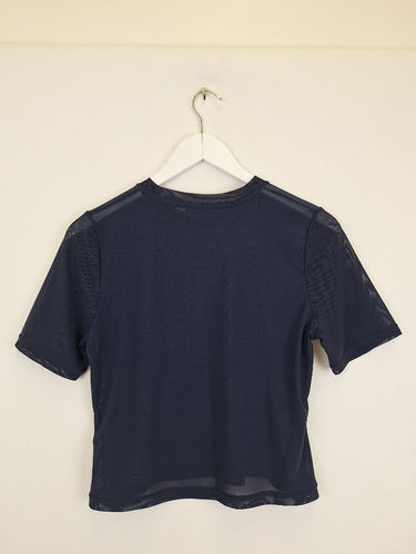 Second-Hand - Oxford Light Navy Fine Mesh Baby T-shirt Size 8 - SwapUp