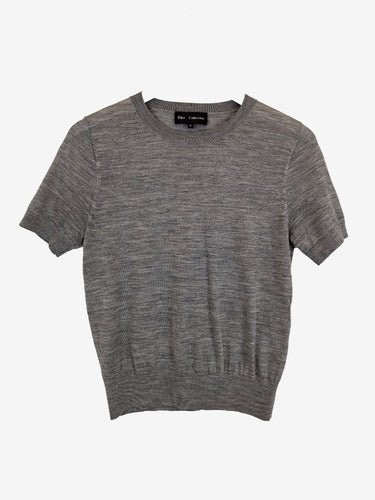 Elka Collective Lightweight Knitted Soft Grey Top Size 10