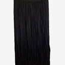 Second-Hand - Veronika Maine Crinkle Pleat Black Midi Skirt Size 10 - SwapUp