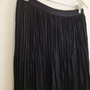 Second-Hand - Veronika Maine Crinkle Pleat Black Midi Skirt Size 10 - SwapUp