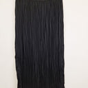Second-Hand - Veronika Maine Crinkle Pleat Black Midi Skirt Size 10 - SwapUp