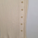 Second-Hand - Saba Milk Ribbed Button Split Skirt Size M - SwapUp