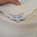 Second-Hand - Saba Milk Ribbed Button Split Skirt Size M - SwapUp