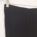 Second-Hand - Saba Black Ribbed Button Split Skirt Size M - SwapUp