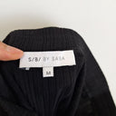 Second-Hand - Saba Black Ribbed Button Split Skirt Size M - SwapUp