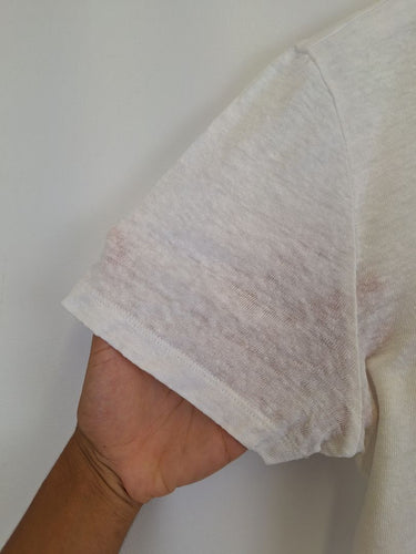 Second-Hand - Elka Collective Semi Sheer Classic Crew T-shirt Size 12 - SwapUp