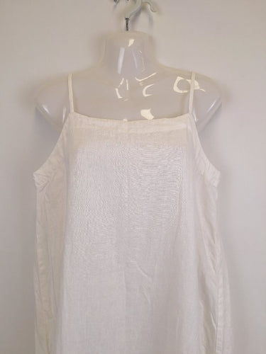 Second-Hand - Seed Holiday Charm Linen Drop Waist Midi Dress Size 10 - SwapUp