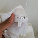 Second-Hand - Seed Holiday Charm Linen Drop Waist Midi Dress Size 10 - SwapUp