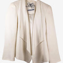 Second-Hand - Anthea Crawford Pearl Textured Open Front Jacket Size 10 - SwapUp