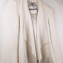 Second-Hand - Anthea Crawford Pearl Textured Open Front Jacket Size 10 - SwapUp