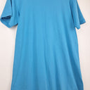 Second-Hand - COS Aqua Ribbed Collar T-Shirt Dress Size XS - SwapUp