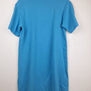 Second-Hand - COS Aqua Ribbed Collar T-Shirt Dress Size XS - SwapUp