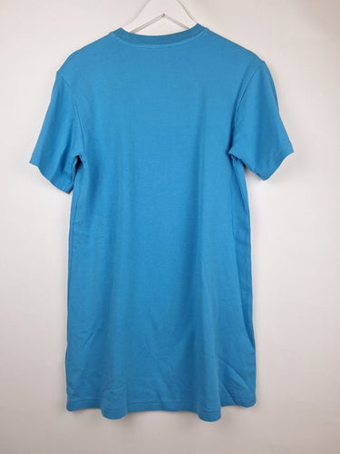 Second-Hand - COS Aqua Ribbed Collar T-Shirt Dress Size XS - SwapUp