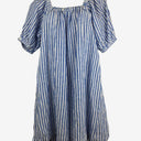 Second-Hand - Seed Nautical Stripe Linen Mini Dress Size 6 - SwapUp