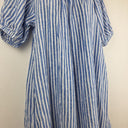 Second-Hand - Seed Nautical Stripe Linen Mini Dress Size 6 - SwapUp
