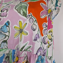 Second-Hand - Gorman Rainbow Watercolour Gathered Midi Dress Size 8 - SwapUp