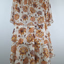 Second-Hand - Shona Joy Autumnal Chiffon Layered Floaty Mini Dress Size 8 - SwapUp