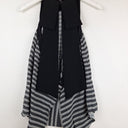 Second-Hand - Cue Black Geometric Sleeveless Top Size 6 - SwapUp