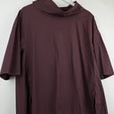 Second-Hand - COS Maroon Slouchy Neckline Top Size 6 - SwapUp