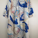 Second-Hand - COS Pastel Abstract Curved Hem Dress Size 8 - SwapUp