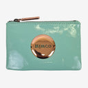 Second-Hand - Mimco Seafoam Metallic Branded Mini Wallet - SwapUp
