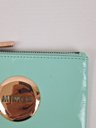 Second-Hand - Mimco Seafoam Metallic Branded Mini Wallet - SwapUp