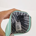 Second-Hand - Mimco Seafoam Metallic Branded Mini Wallet - SwapUp