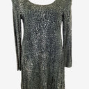 Second-Hand - Karen Kane Khaki Cheetah Jersey Mini Dress Size L - SwapUp