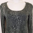 Second-Hand - Karen Kane Khaki Cheetah Jersey Mini Dress Size L - SwapUp
