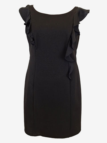 little black dress size 14 Second-Hand Review Floaty Ruffle Little Black Dress Size 14 – SwapUp