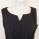 Second-Hand - David Lawrence Classy Tie Front Black Midi Dress Size 14 - SwapUp