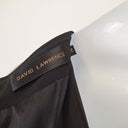 Second-Hand - David Lawrence Classy Tie Front Black Midi Dress Size 14 - SwapUp