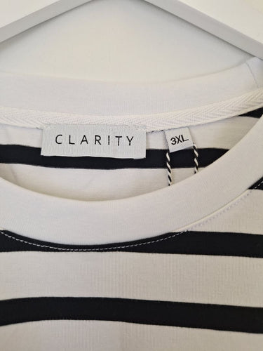 Second-Hand - Clarity Visa Versa Stripe T-shirt Size XXXL - SwapUp