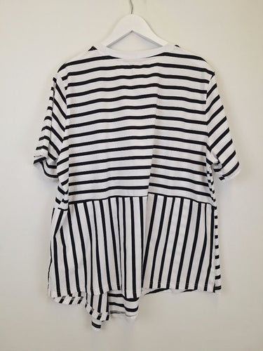 Second-Hand - Clarity Visa Versa Stripe T-shirt Size XXXL - SwapUp